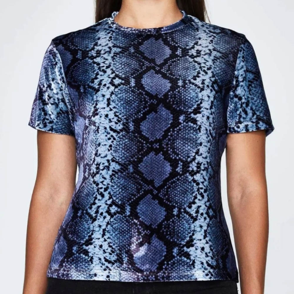 KSUBI Ponty Mython Silk-Blend Velvet Tee